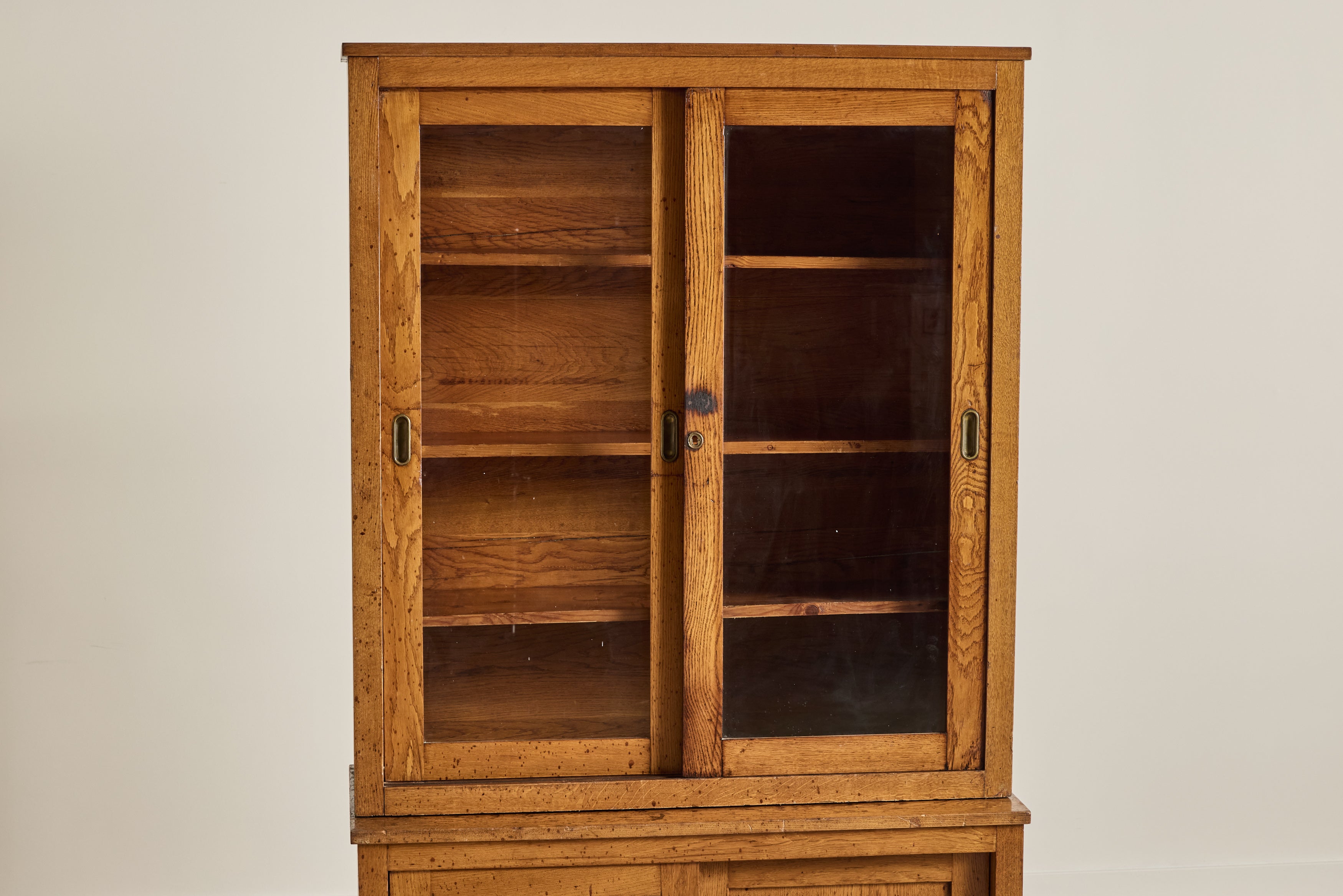 Early 20th Century Sliding Glass Cabinet