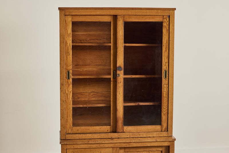 Early 20th Century Sliding Glass Cabinet