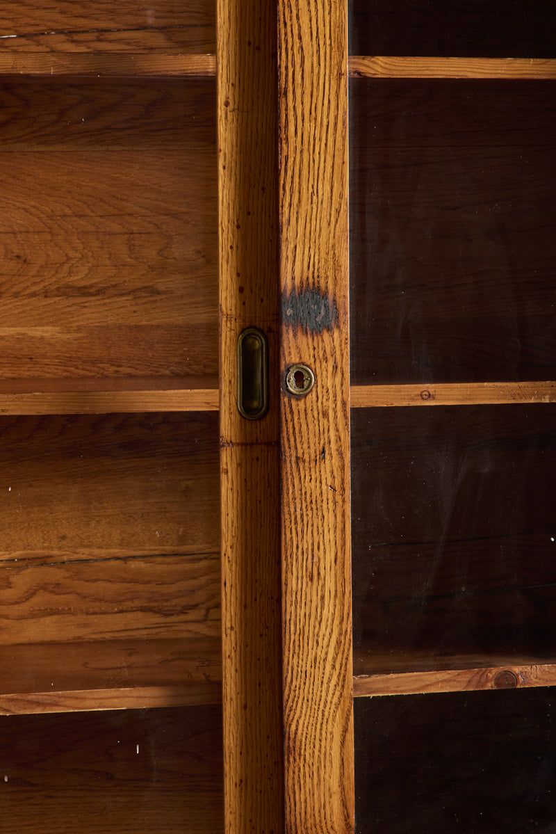 Early 20th Century Sliding Glass Cabinet