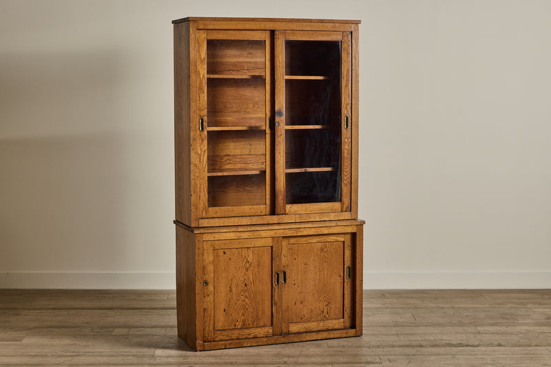 Early 20th Century Sliding Glass Cabinet