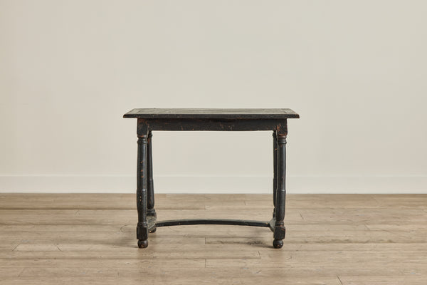 Louis XIII Black Painted Table