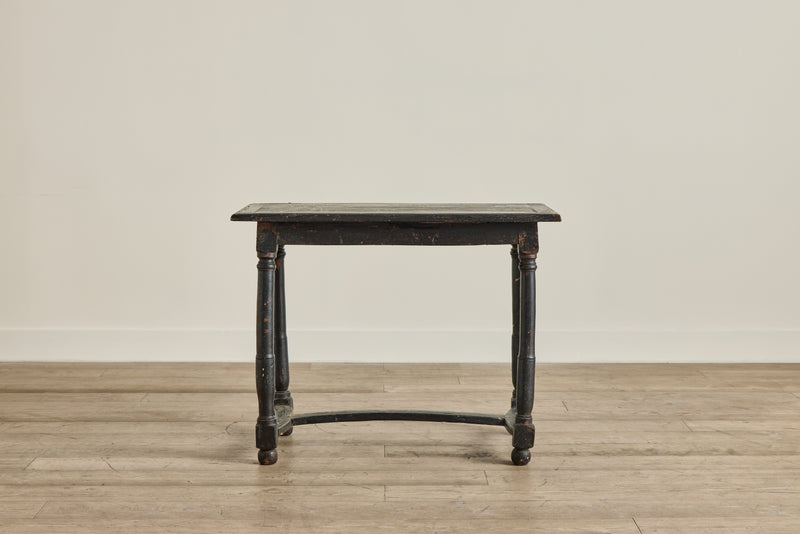 Louis XIII Black Painted Table
