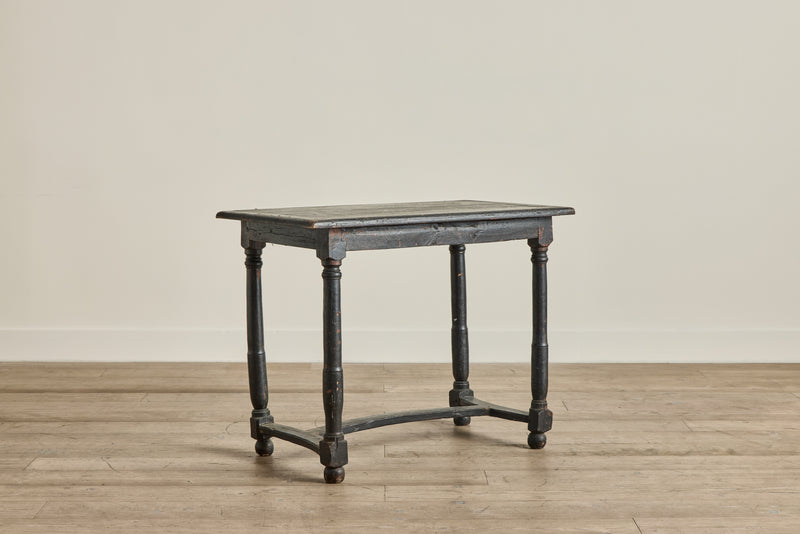 Louis XIII Black Painted Table