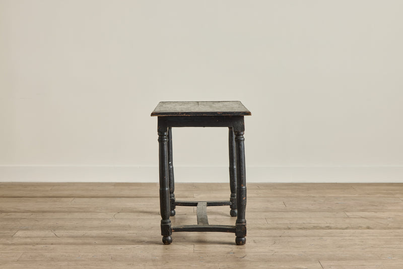Louis XIII Black Painted Table