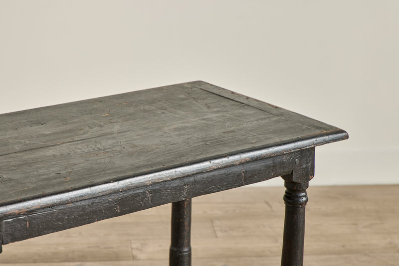 Louis XIII Black Painted Table