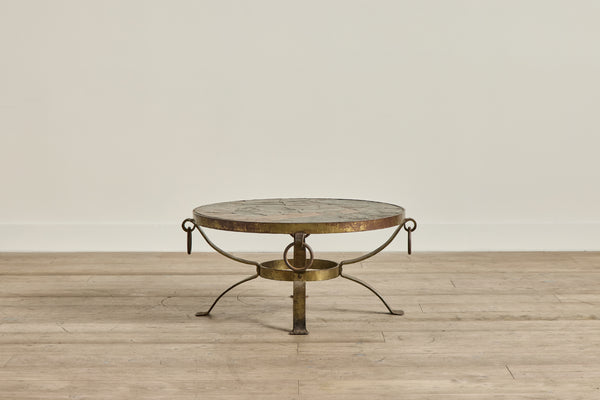 Round Slate Coffee Table
