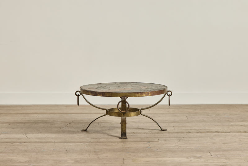 Round Slate Coffee Table
