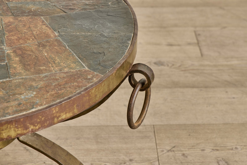Round Slate Coffee Table