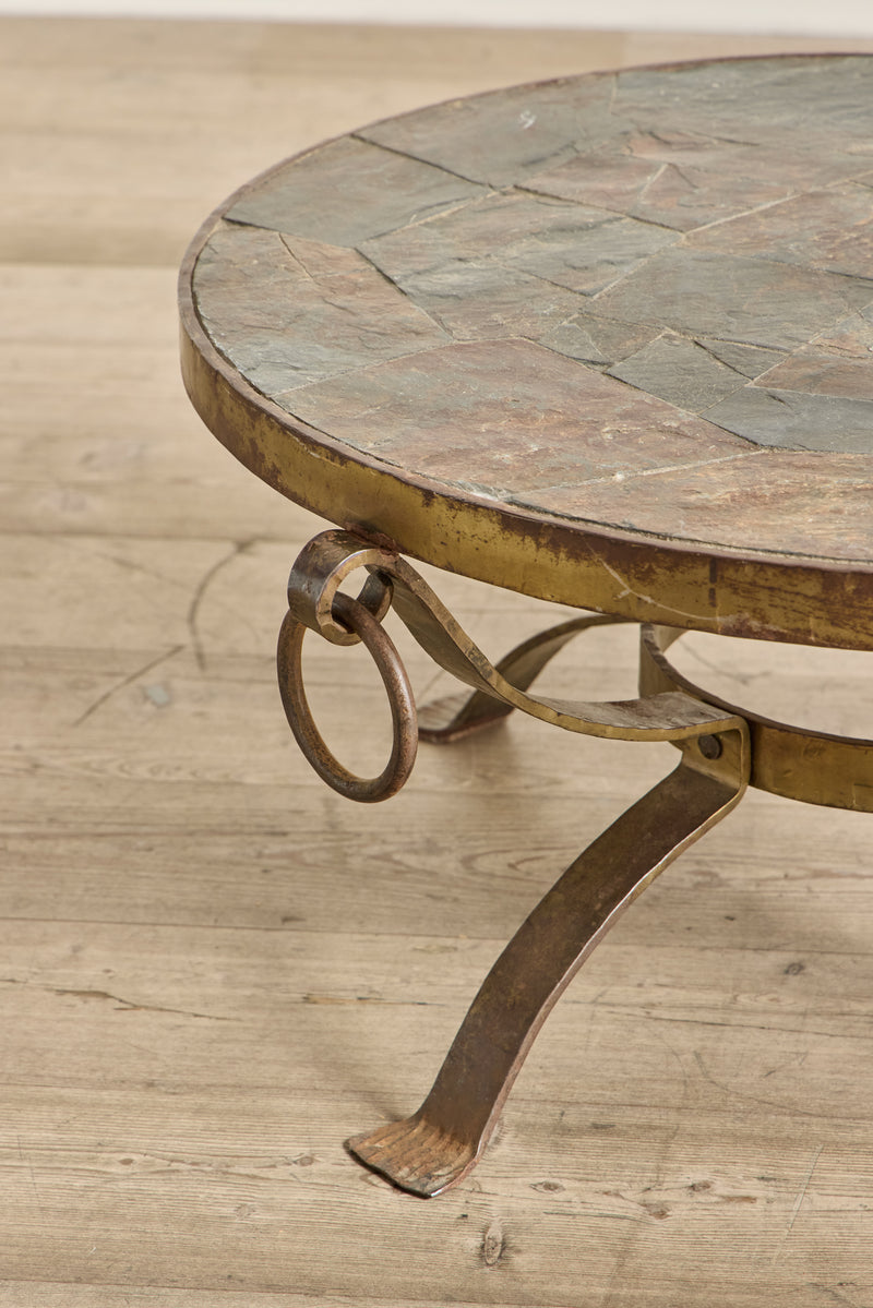 Round Slate Coffee Table
