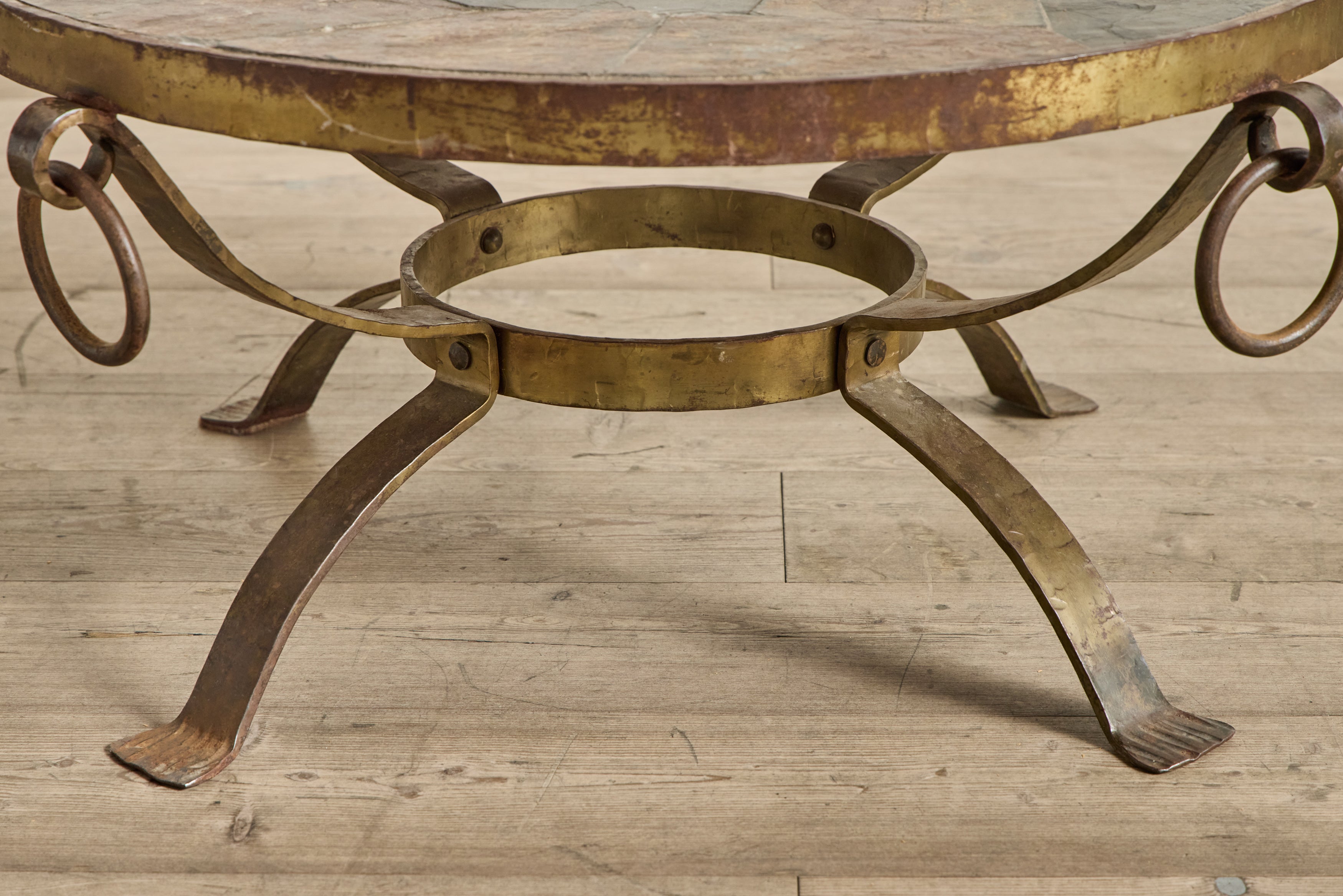 Round Slate Coffee Table