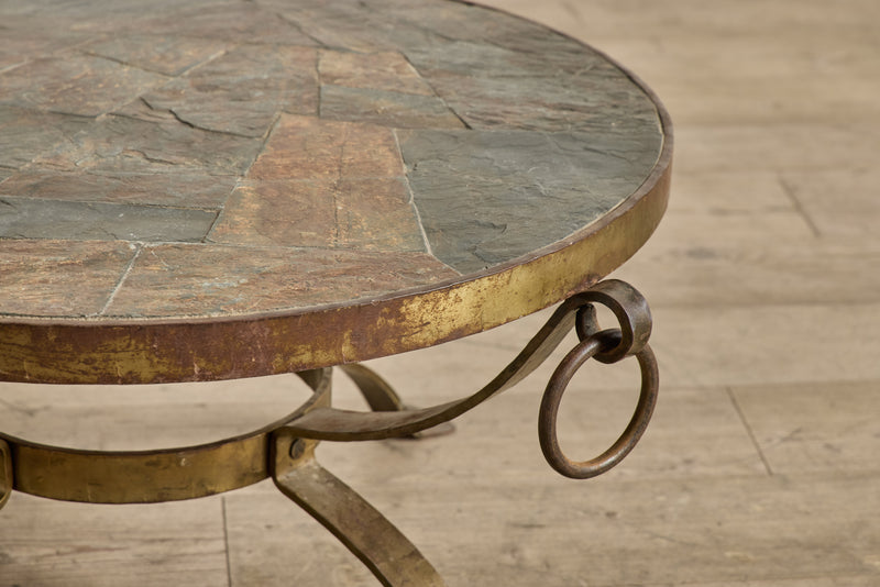 Round Slate Coffee Table