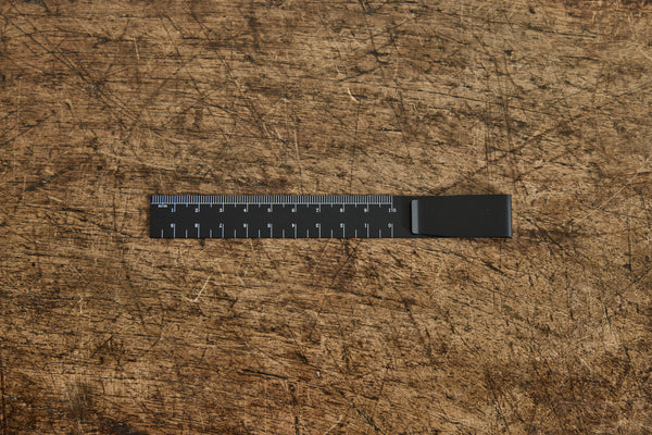 Black Clip Metric Ruler