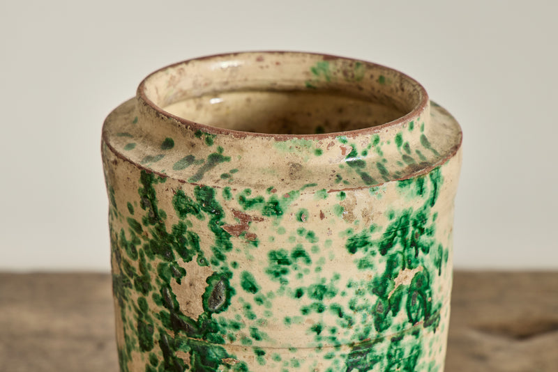 Italian Green Splatter Jug