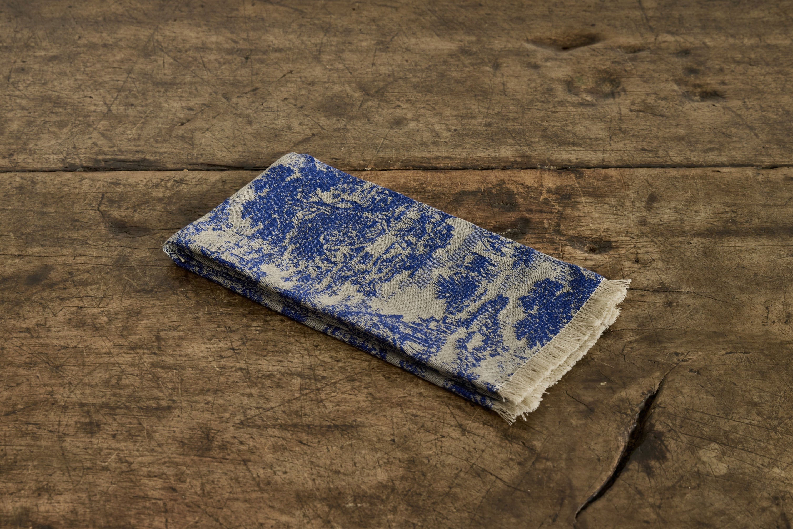Blue Toile Hand Towel