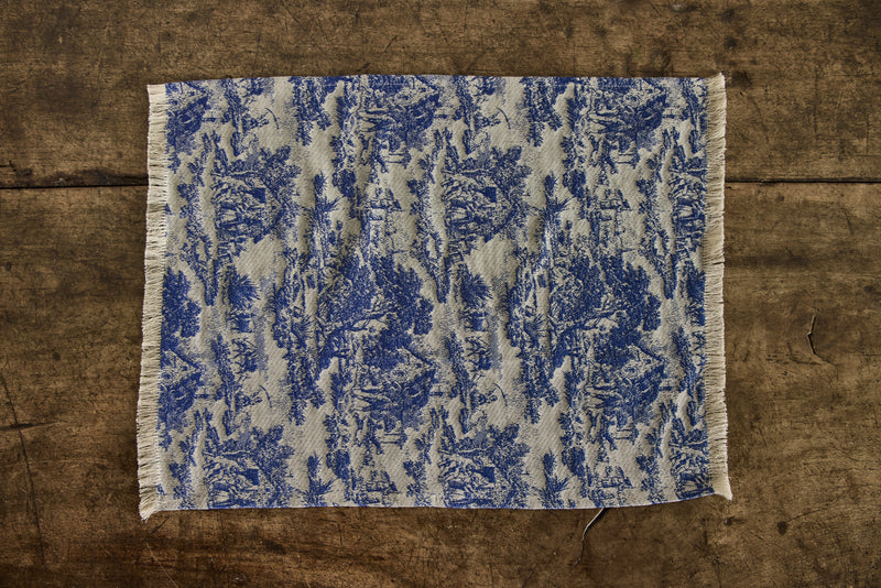 Blue Toile Hand Towel