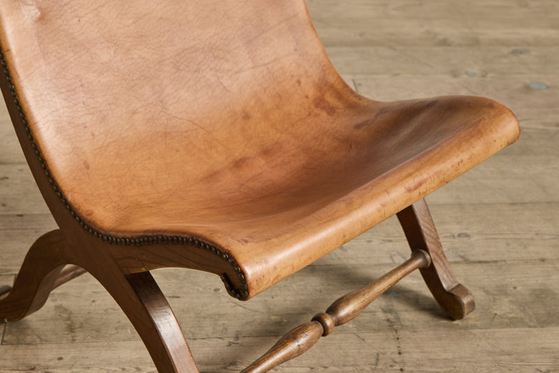 Pair of Spanish Leather Chairs