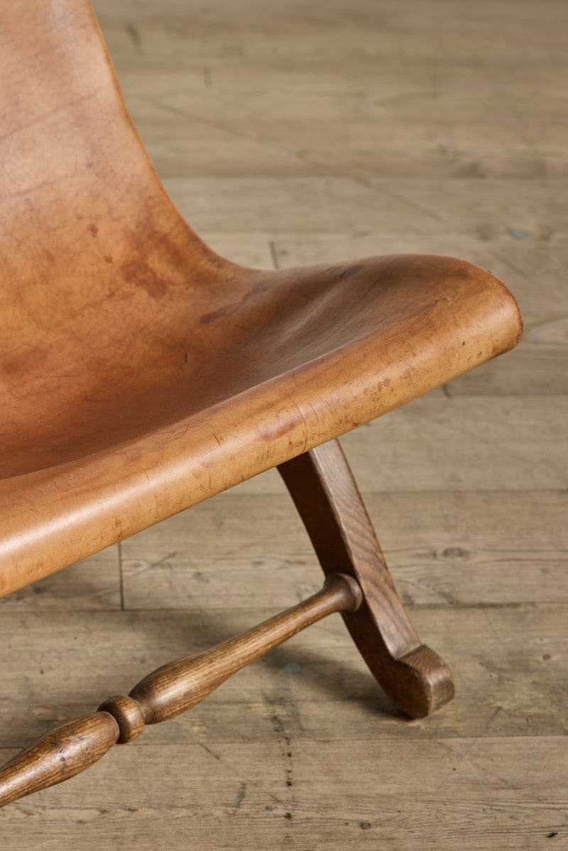 Pair of Spanish Leather Chairs