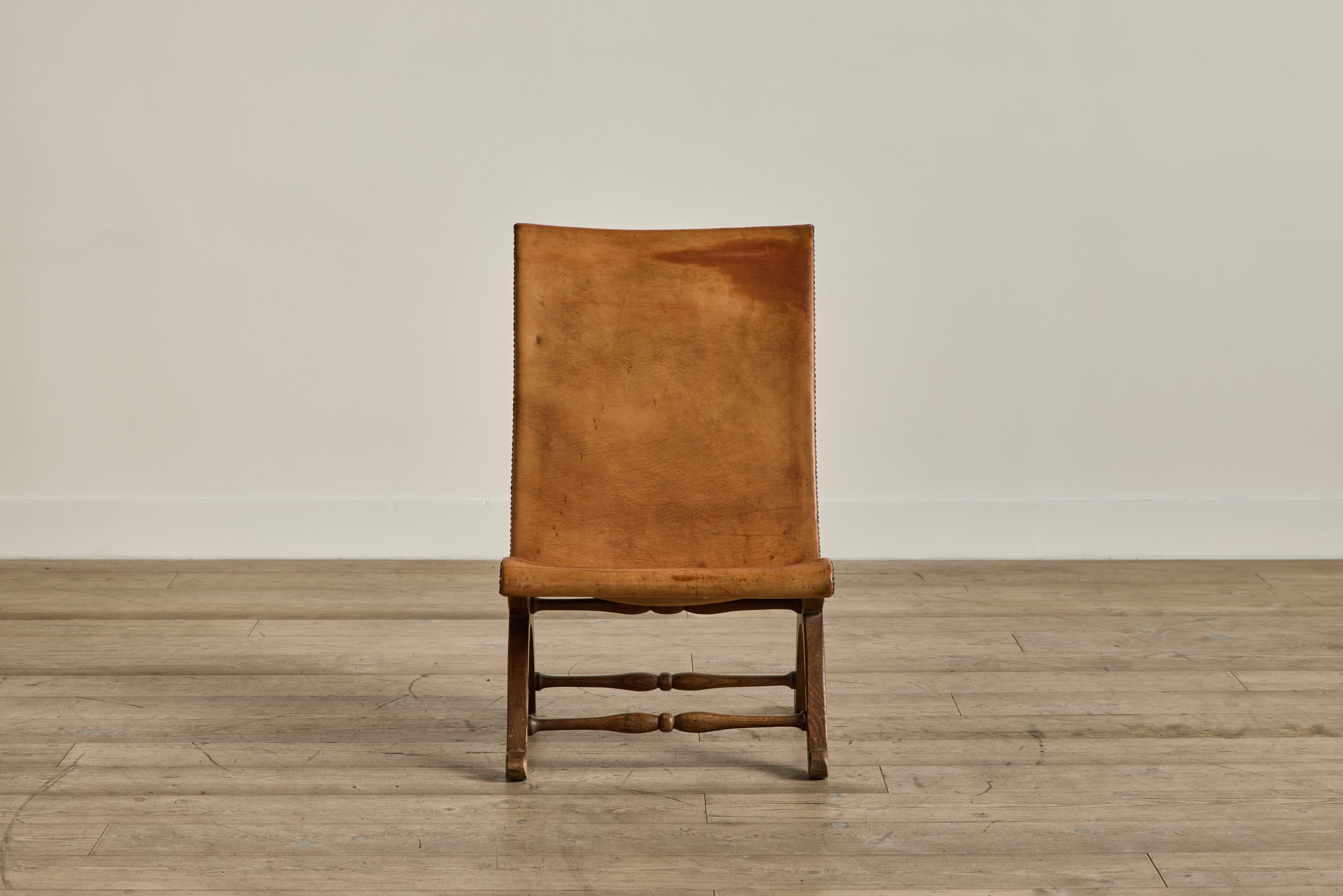 Pair of Spanish Leather Chairs