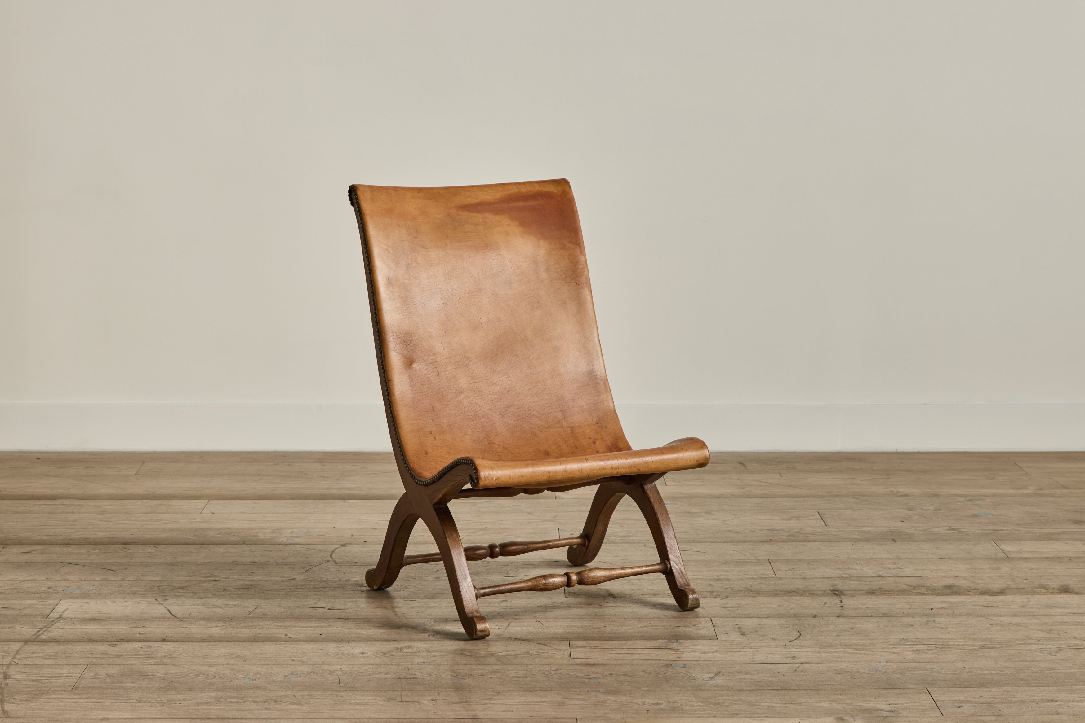 Pair of Spanish Leather Chairs