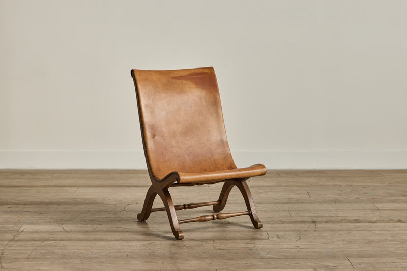 Pair of Spanish Leather Chairs