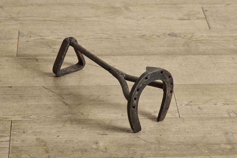 Pair of Horseshoe Andirons