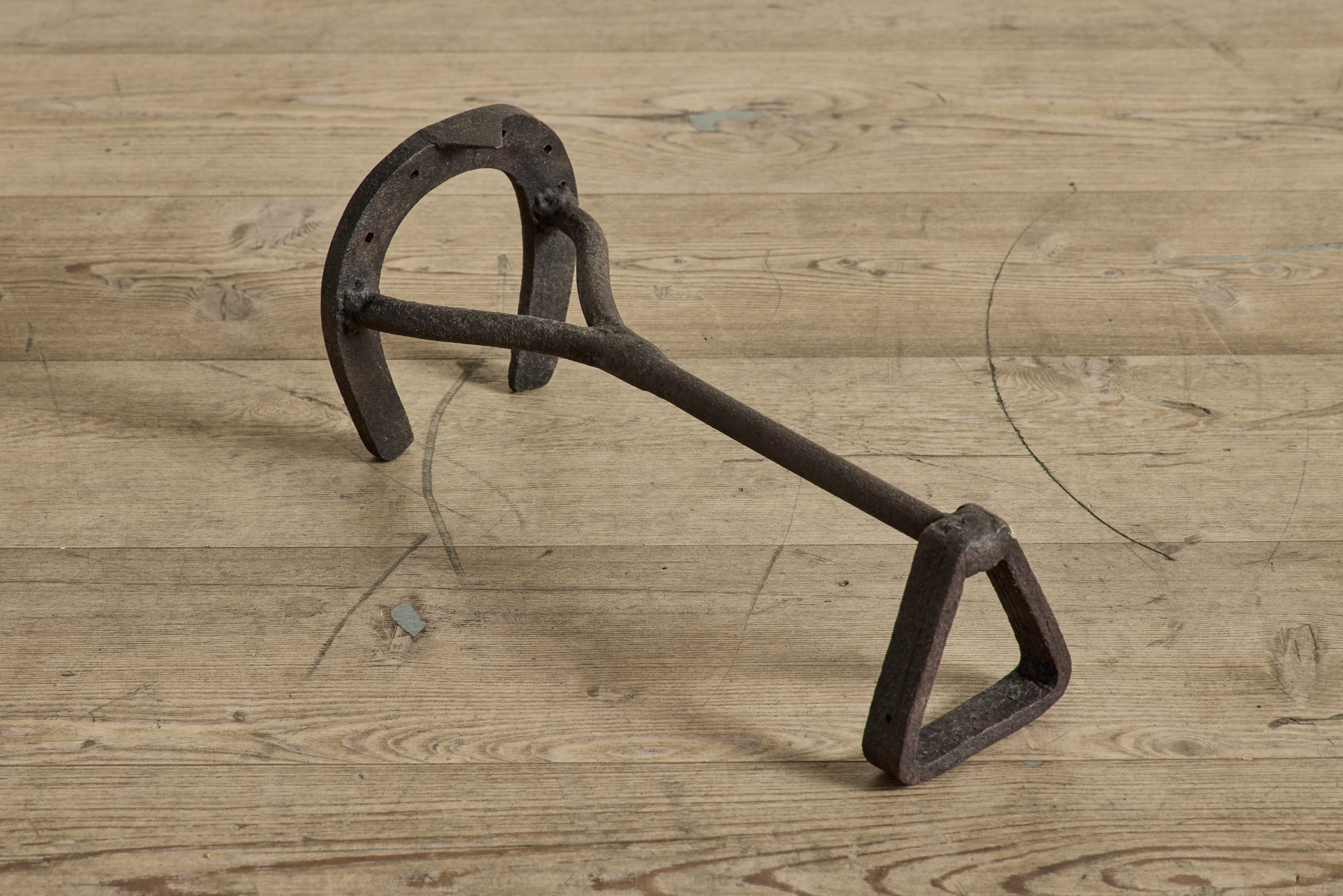 Pair of Horseshoe Andirons