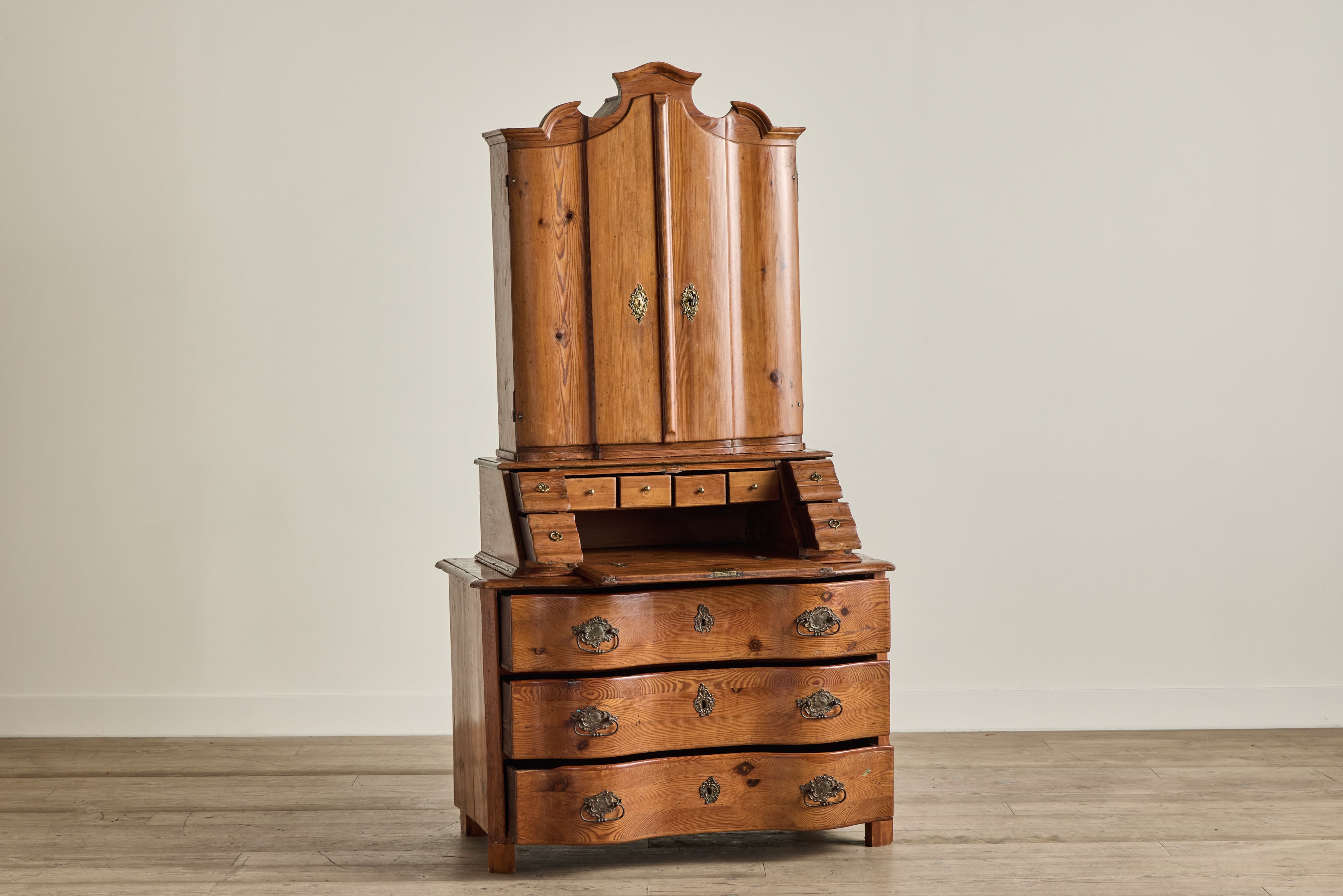 18th Century Pine Wood Secretary