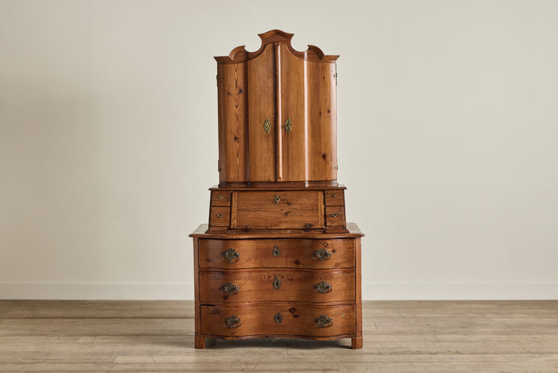 18th Century Pine Wood Secretary