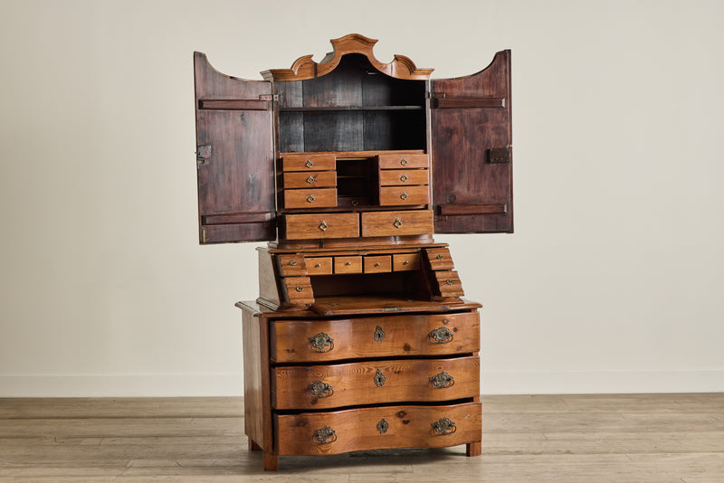 18th Century Pine Wood Secretary