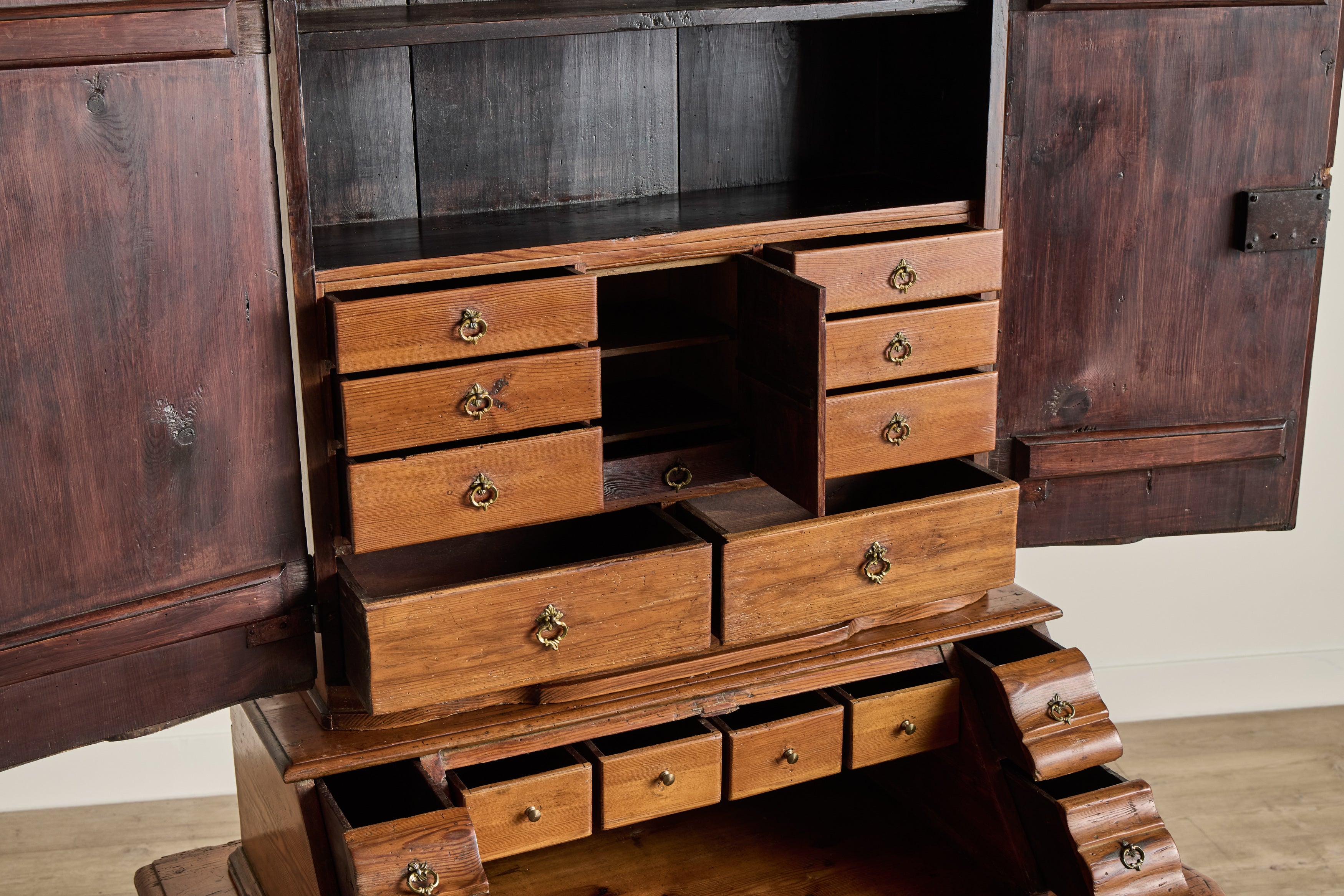 18th Century Pine Wood Secretary