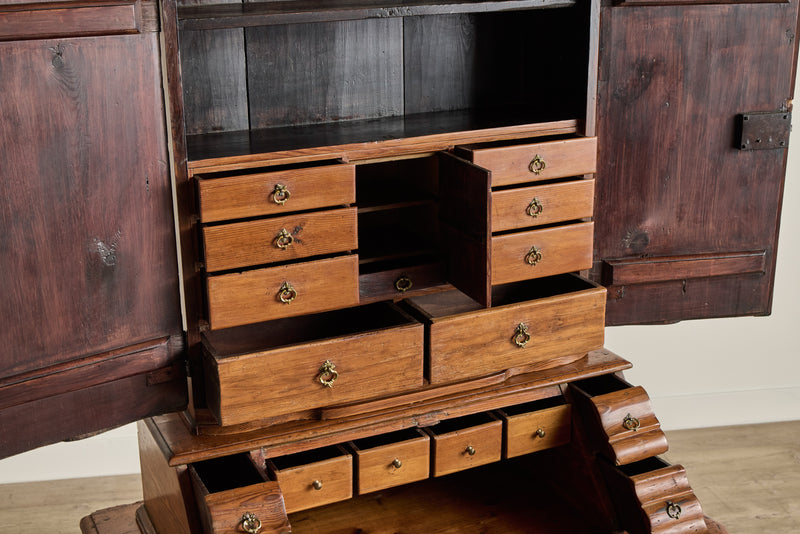 18th Century Pine Wood Secretary
