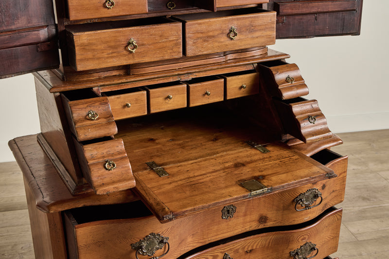 18th Century Pine Wood Secretary