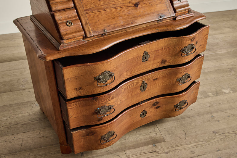 18th Century Pine Wood Secretary
