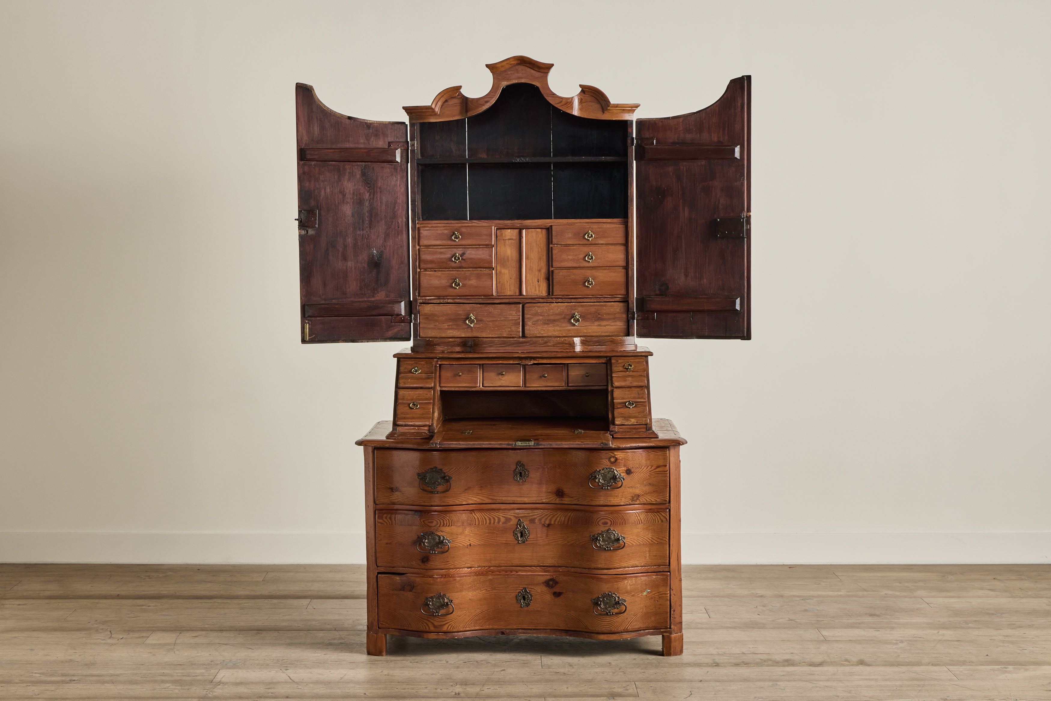 18th Century Pine Wood Secretary