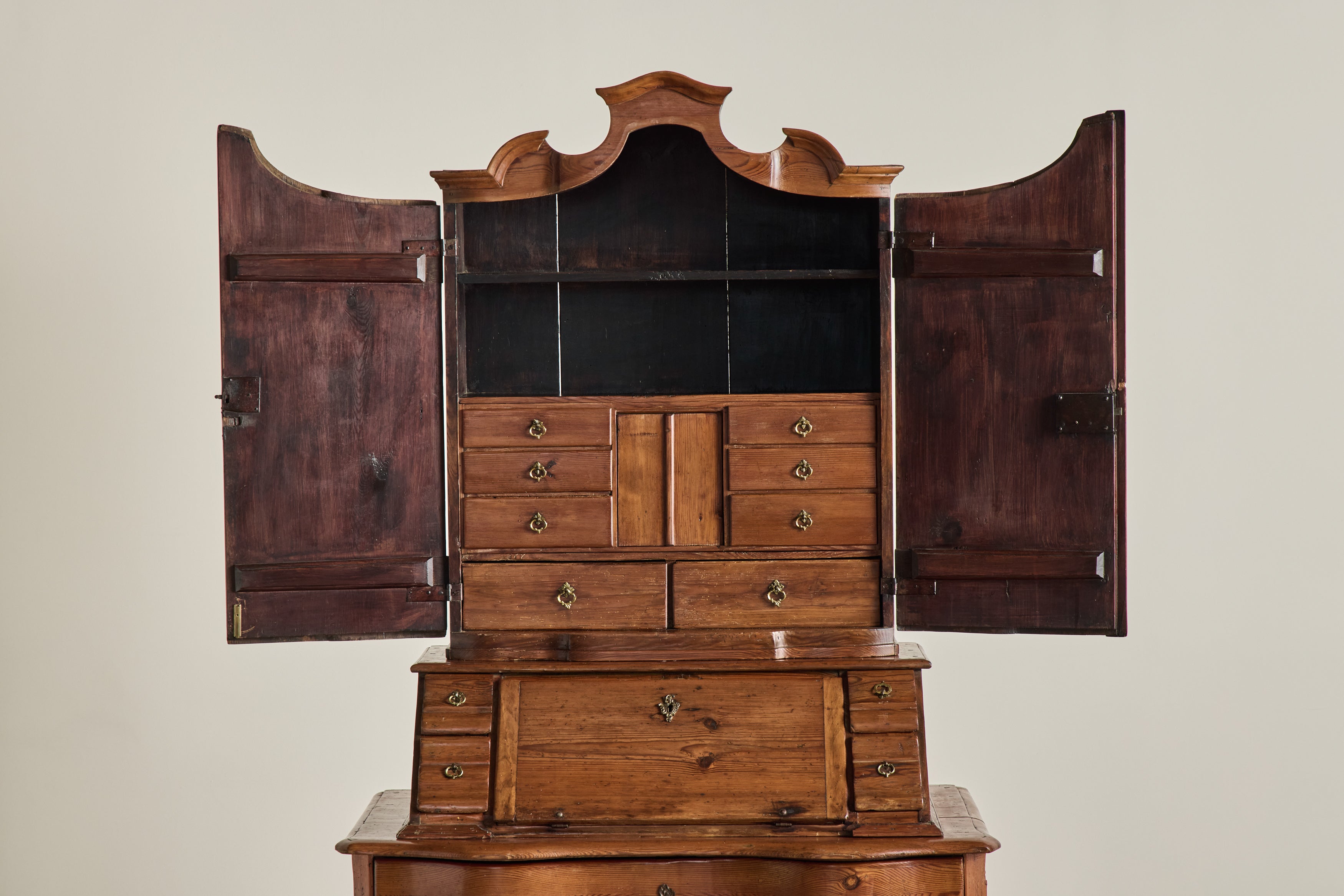 18th Century Pine Wood Secretary