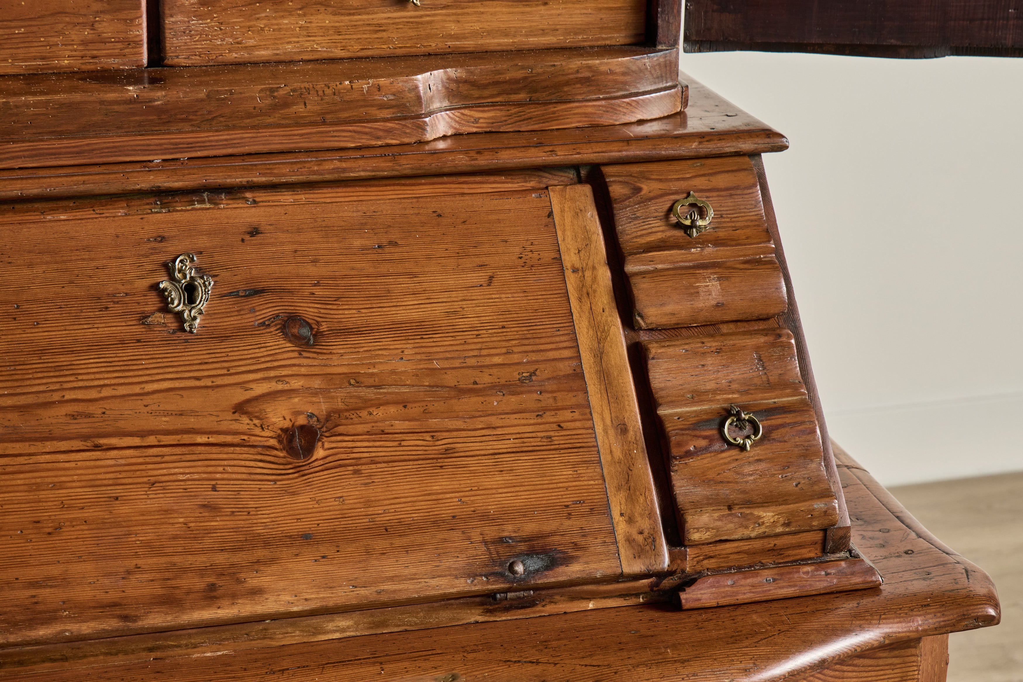 18th Century Pine Wood Secretary