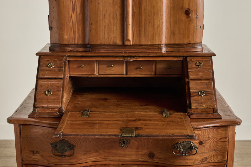 18th Century Pine Wood Secretary