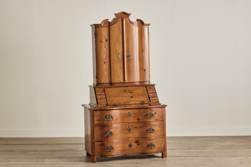 18th Century Pine Wood Secretary