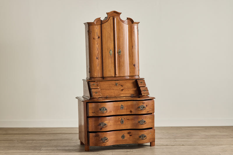 18th Century Pine Wood Secretary