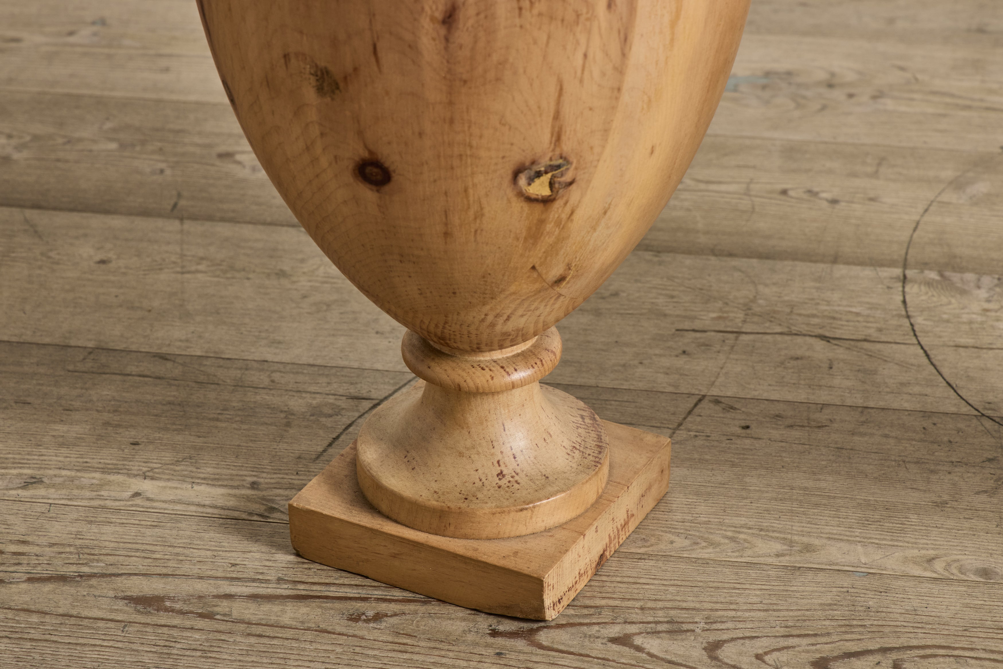 Pair of French Wood Urns
