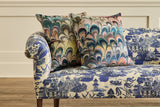 Velvet Pillow in Marbleized Velvet