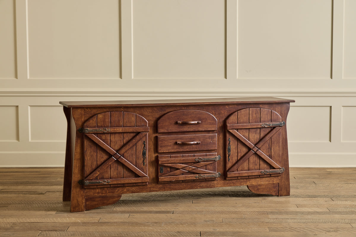 Spanish Oak Wood Sideboard