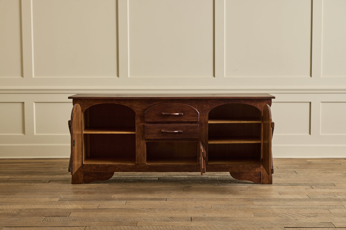 Spanish Oak Wood Sideboard