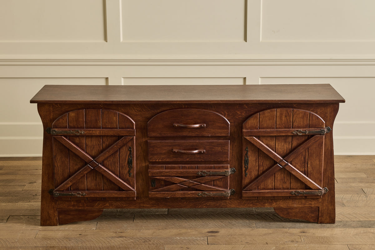 Spanish Oak Wood Sideboard