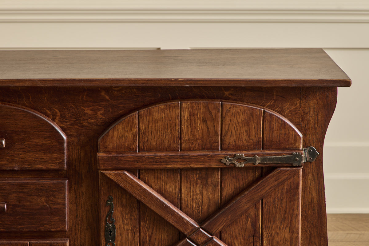Spanish Oak Wood Sideboard