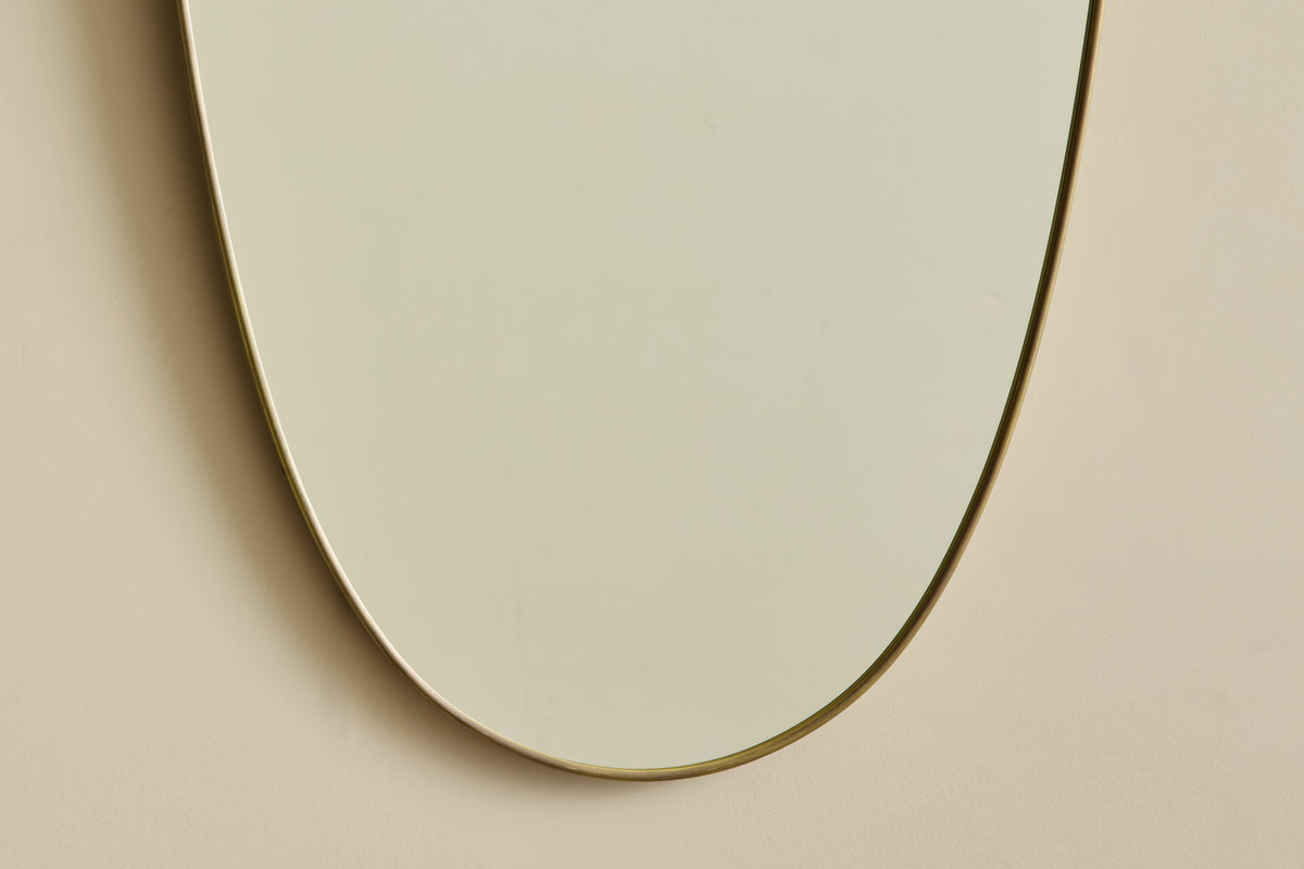 Italian Brass Shield Mirror No. 1