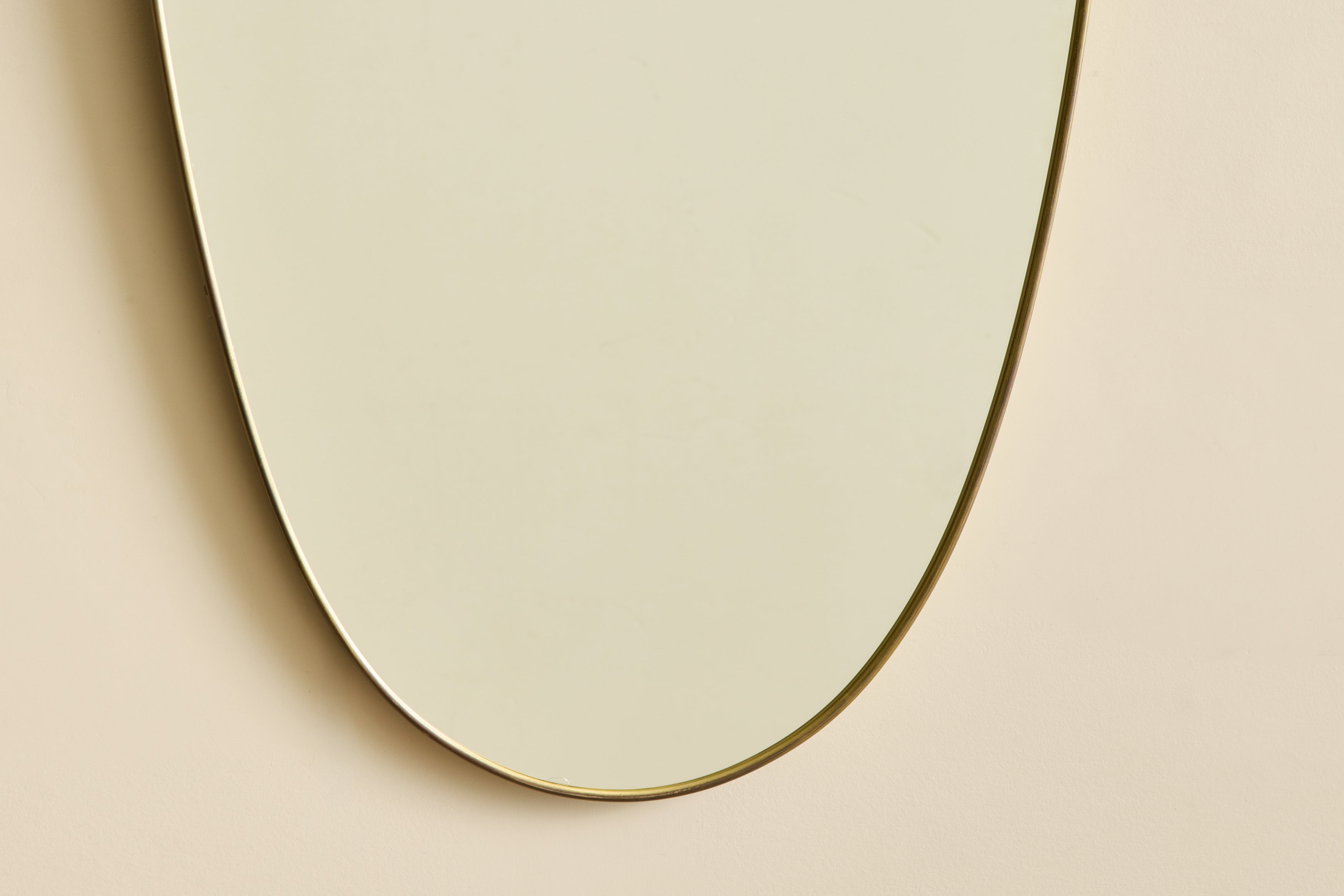 Italian Brass Shield Mirror No. 2