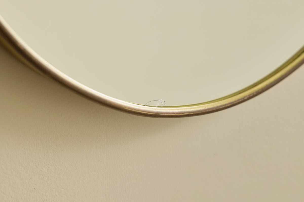 Italian Brass Shield Mirror No. 2