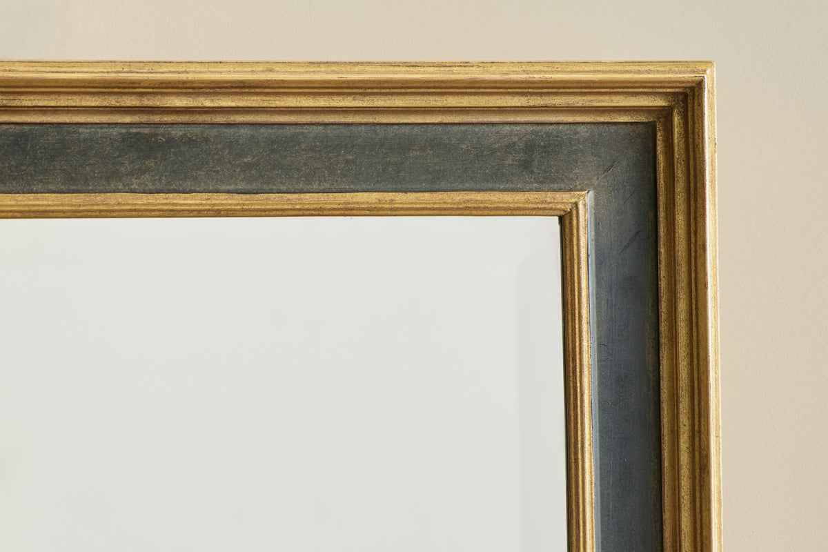 Ebonized & Gilt Wood Mirror