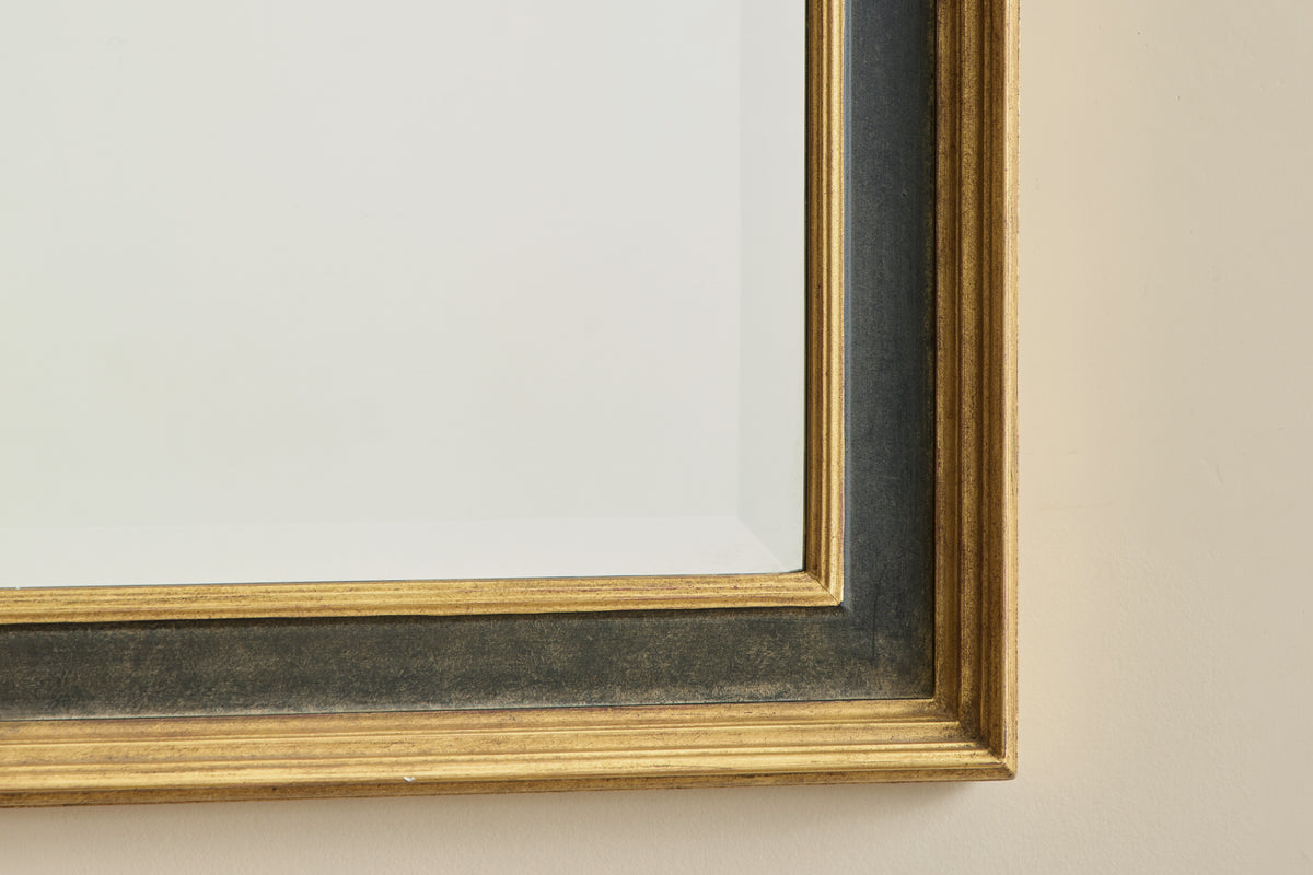 Ebonized & Gilt Wood Mirror